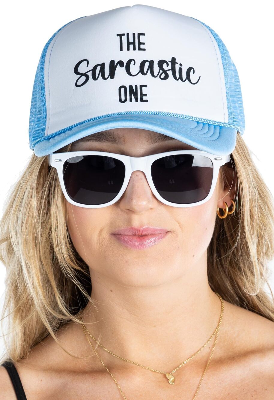 6085 Bachelorette Party Hats & Bride Sunglasses – Foam Trucker Hat Set